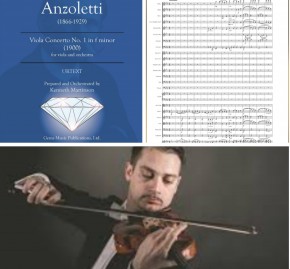 Marco plays Marco!  Anzoletti Viola Concerto No. 1 (orchestrated) to get world premiere in Portugal!