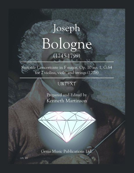 Sinfonie Concertante in F major, Op. 10 no. 1, G. 64 for 2 solo violins, solo viola and orchestra